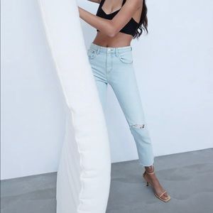 SOLD Zara slim fit high rise jeans